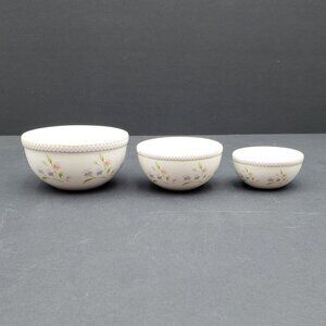 Boyds Collection Bearware Pottery Works Mini Nesting Bowls Pinch Bowls Prep Bowl